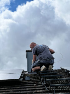 Entlüftung des Kanalsystems über das Dach