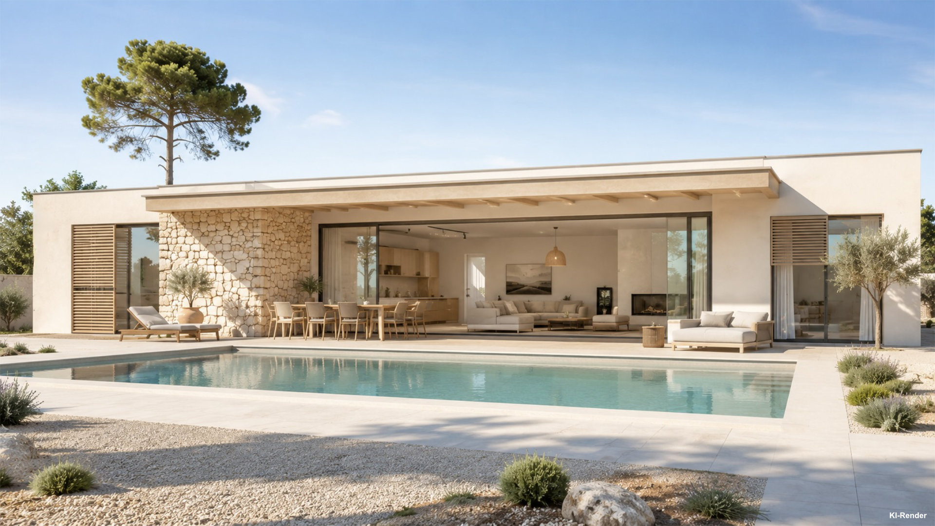 Nachhaltig geplante Passivhäuser verbinden moderne Architektur, natürliche Materialien und innovative Technologien - Mallorca