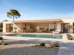 Nachhaltig geplante Passivhäuser verbinden moderne Architektur, natürliche Materialien und innovative Technologien - Mallorca