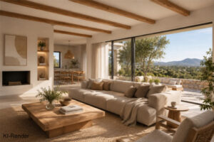 Holz als natürlicher Baustoff ist ein zentrales Element in der Passivhaus Konstruktion